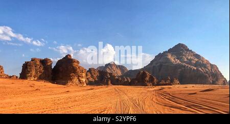 Le Wadi Rum Jordanie Banque D'Images