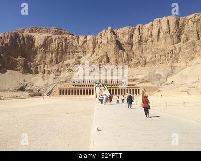 Temple funéraire d'Hatshepsout, Luxor, Egypte Banque D'Images