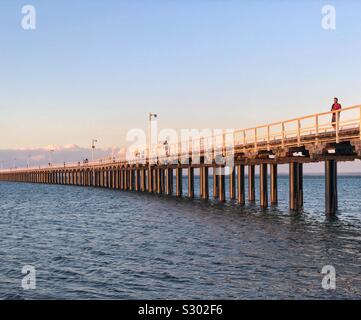 Jetée Urangan Hervey Bay Fraser Coast Queensland Australie Banque D'Images