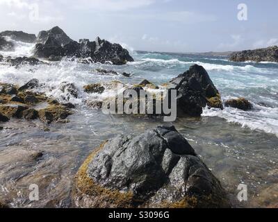 Le Parc national Arikok à Aruba Banque D'Images