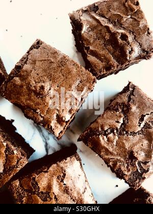 Brownies, vue d'en haut Banque D'Images