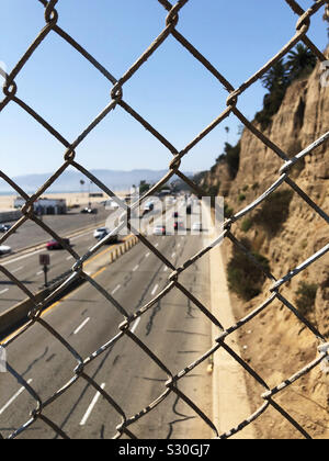 1 allée de l'autoroute de Santa Monica, Californie Banque D'Images