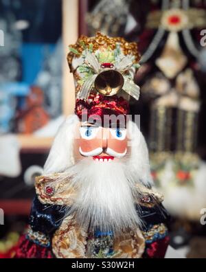 Magasin de jouets de Noël Casse-Noisette dans de faux village bavarois Leavenworth, dans l'état de Washington. Banque D'Images