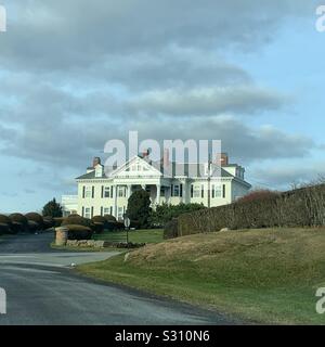 Une maison sur Ocean Drive, Newport, Rhode Island, United States Banque D'Images
