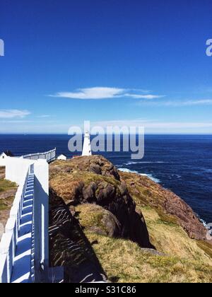 Le phare du cap Spear Terre-Neuve Canada Banque D'Images