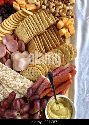 Planche de charcuterie Banque D'Images