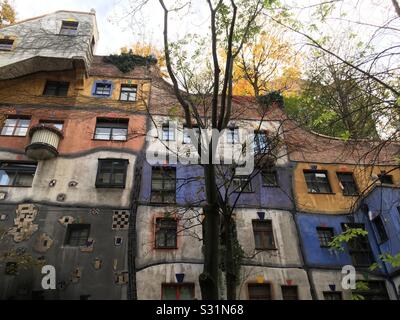 Hundertwasserhaus vienne Banque D'Images