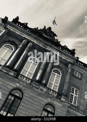 Horizon du palais d'Amalienborg Banque D'Images