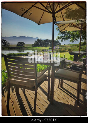 Jordan Estate, Stellenbosch, Cape Winelands, Afrique Du Sud. Banque D'Images