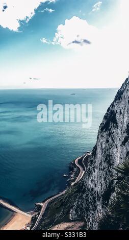 Vues à Gibraltar Banque D'Images