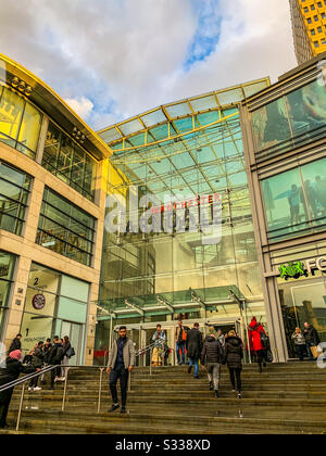 Entrée du centre de Manchester arndale Banque D'Images