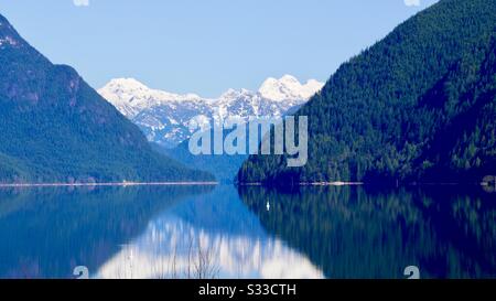 Lac Alouette dans le parc Golden Ears Vancouver Canada Banque D'Images