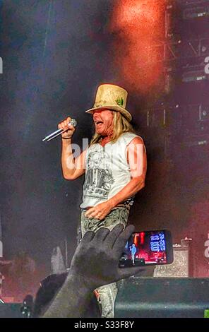 Robin Zander exécute live, Bon Marché Trick concert, Jacksonville, Floride le 20 juin 2018 Banque D'Images