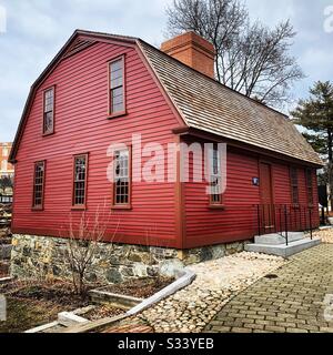 Sylvanus Brown House, Vers 1758, Ancien Site Historique National Du Moulin Slater, Pawtucket, Rhode Island Banque D'Images