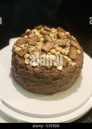 Gâteau au chocolat maison Banque D'Images