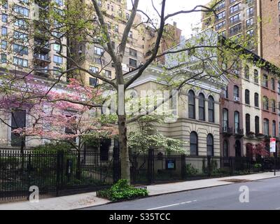 Le quartier de Murray Hill à Manhattan présente des grès brun historiques, New York, États-Unis Banque D'Images