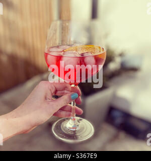 Un apéritif d'été Banque D'Images