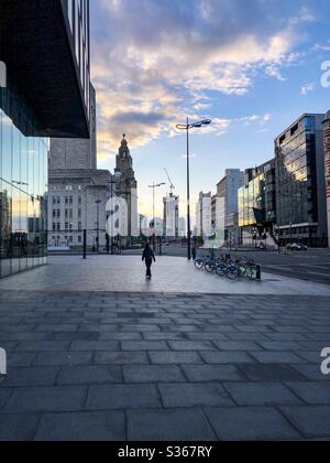 Liverpool, bâtiment du foie Banque D'Images