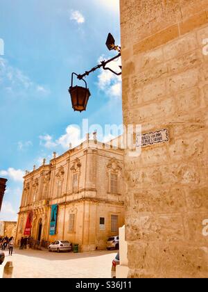 La ville historique de Malte Mdina Banque D'Images