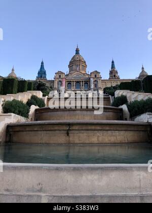 Château de Montjuïc à Barcelone, Espagne Banque D'Images