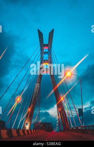 Pont de liaison Lekki-Ikoyi Banque D'Images