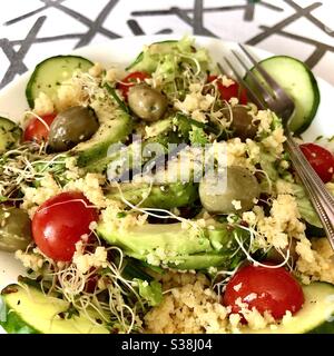 Déjeuner de salade de nourriture fraîche et saine. Banque D'Images