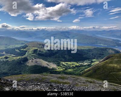 Vue de mon accent sur Ben Nevis Banque D'Images