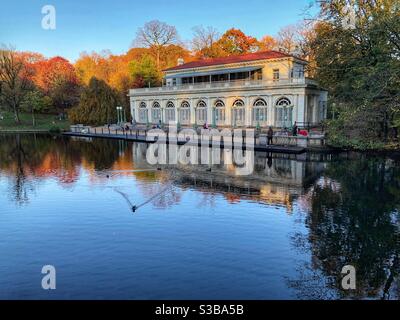 Parc Prospect Boathouse Banque D'Images