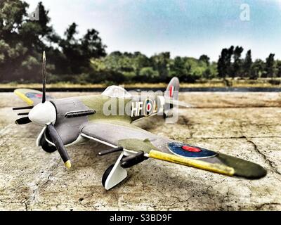 Airfix 1/72 Scale Hawker Typhoon 1B modèle WW2 Banque D'Images