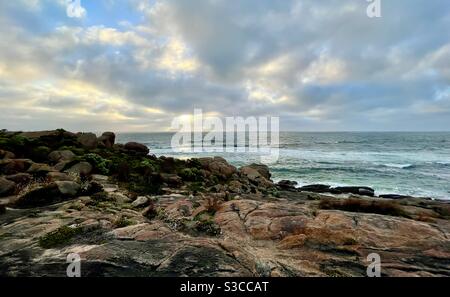 Rochers en granite à Cape Leeuwin en Australie occidentale Banque D'Images