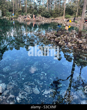 Disparition du Tarn sur le kunanyi/Mont Wellington, Hobart Banque D'Images