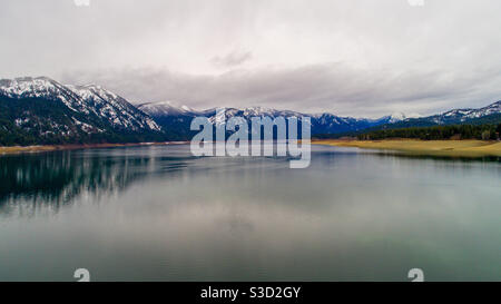 Lac CLE Elum en décembre 2020 Banque D'Images