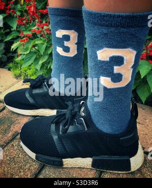 No 3 chaussettes et chaussures de marque Photo Stock - Alamy