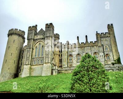 Le château médiéval d'Arundel dans l'ouest du Sussex, en Angleterre. Banque D'Images