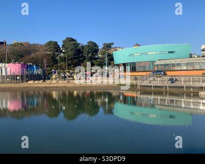 Réflexion de Southend trois coquillages lagon Banque D'Images