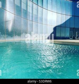 Octobre 2020. Dans la partie extérieure de la piscine intérieure/extérieure Eclipse, Ocean Casino Resort, Atlantic City, New Jersey, États-Unis Banque D'Images