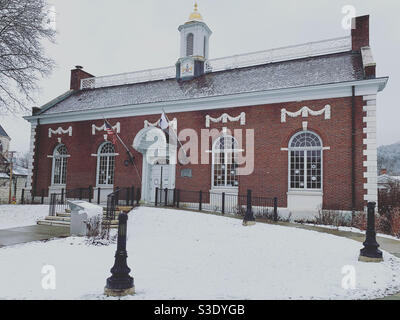 Décembre 2020, Mason Library, Great Barrington, Berkshire County, Massachusetts, États-Unis Banque D'Images