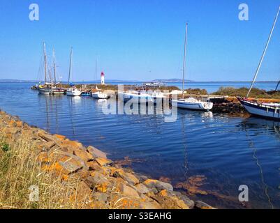 Phare des Ongles, Etang de Thau, Marseillan France Banque D'Images