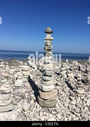 Pierres sur la plage Banque D'Images