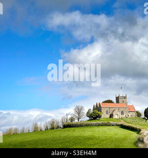 Église sur une colline Banque D'Images