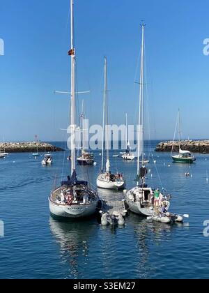 Bateaux dans le port de Rockport ma Banque D'Images