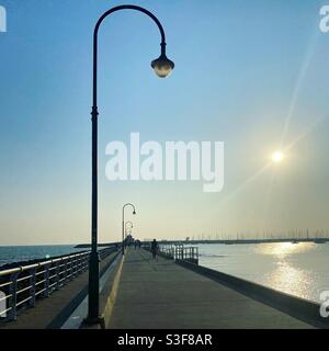 St kilda Pier, Melbourne Banque D'Images