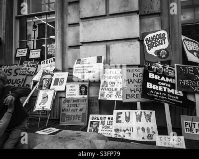 Mars du Brexit, Londres, 2019 Banque D'Images