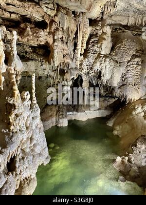 Natural Bridge Caverns à San Antonio, Texas Banque D'Images