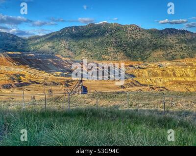 Berkeley Pit, mine de cuivre à Butte Banque D'Images