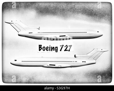 Airfix 1/144 Boeing 727 modèle d'avion en plastique Banque D'Images