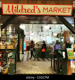 Mildred’s Market, Vermont Country Store, Rockingham, Windham County, Vermont, États-Unis Banque D'Images