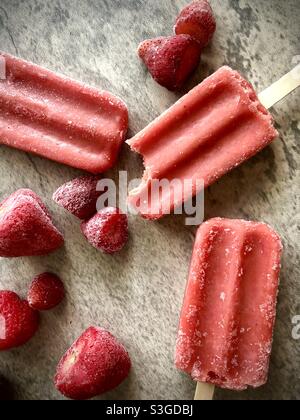 Pop fraise Banque D'Images