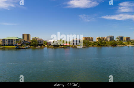 Perdido Key Beach, Floride sur Ole River Banque D'Images