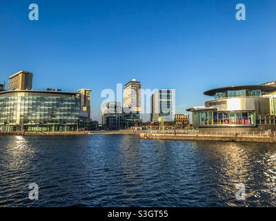 Media City, Salford Quays, Manchester Banque D'Images